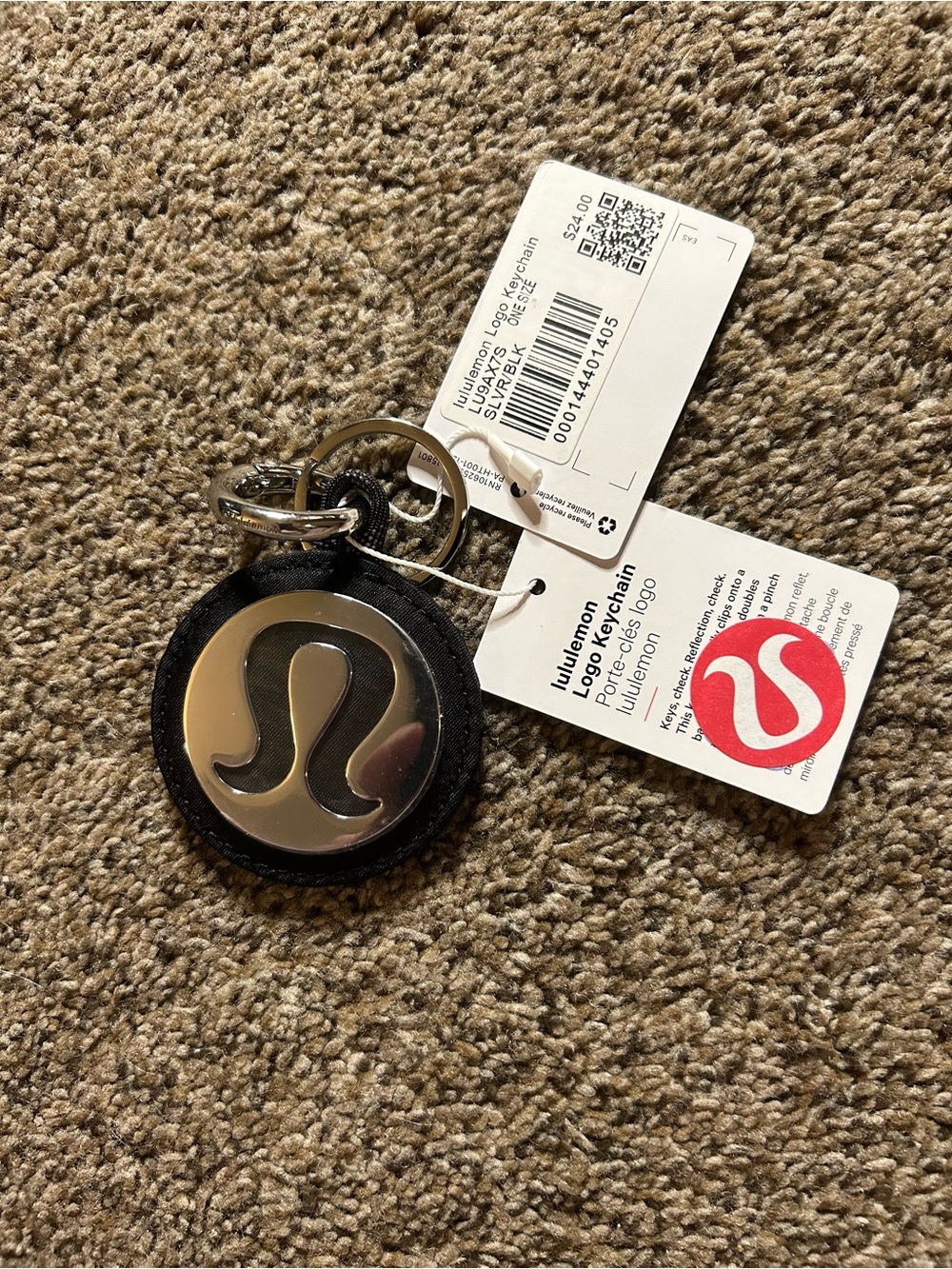 Lululemon keychain